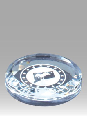 Round Crystal Paperweight
