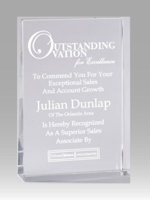 Thick Rectangle Crystal Wedge