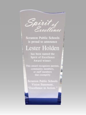 Blue Wave Top Crystal Award