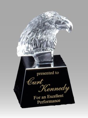 6" Crystal Eagle Bust