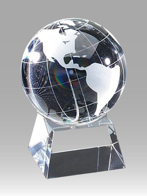 Crystal World Globe
