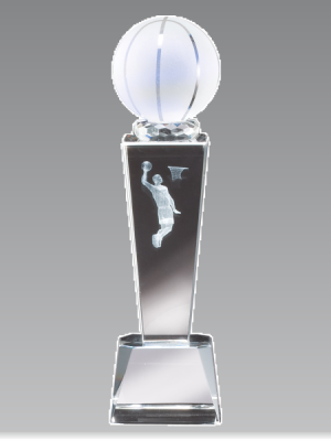 3D Crystal Male Basketball Tower
