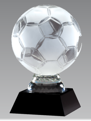 Crystal Soccer Award- 3 Sizes