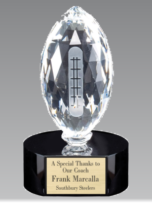 Crystal Standing Football