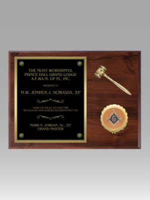 Mini Gavel Plaque