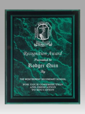 Green Acrylic Plaque