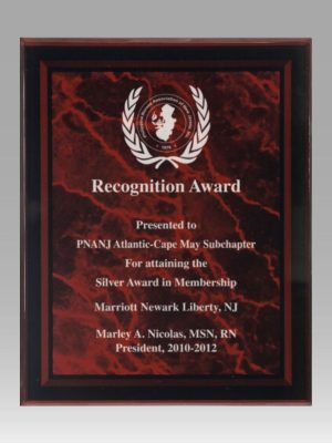 Red Acrylic Plaque
