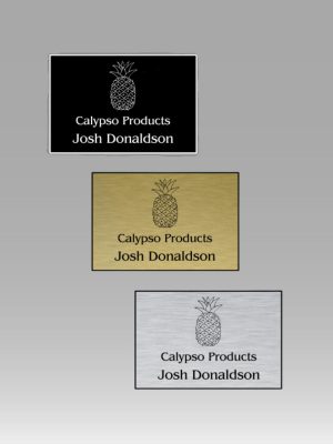 2" x 3" Laser Engraved Squared Corner Name Badge