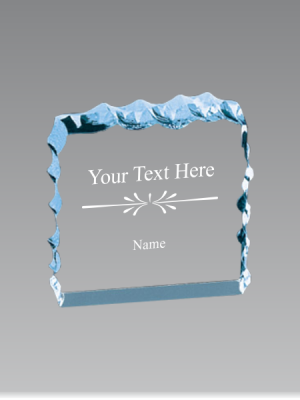 Cracked Ice Acrylic Paperweight