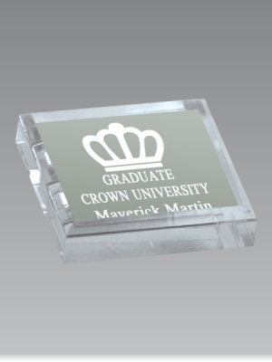 Beveled Acrylic Paperweight