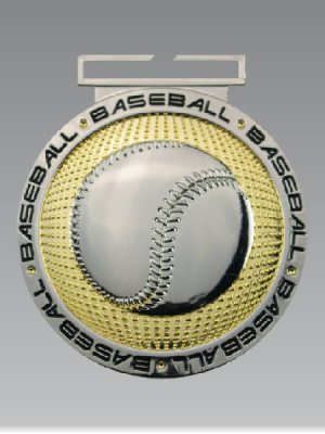 Deluxe Dual Plated Baseball Medal