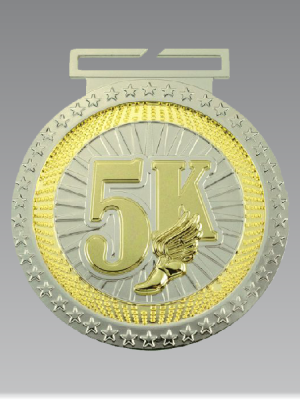 Deluxe Dual Plated 5K Medal