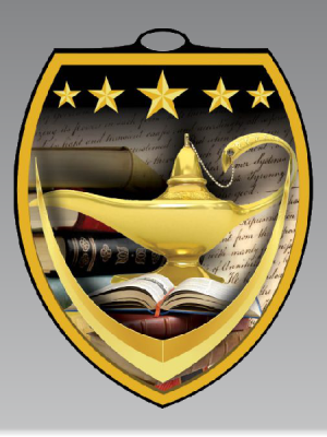 Shield Blast Lamp of Knowledge Medal