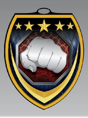 Shield Blast Martial Arts Medal