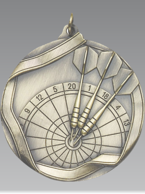 Darts Ribbon Medal