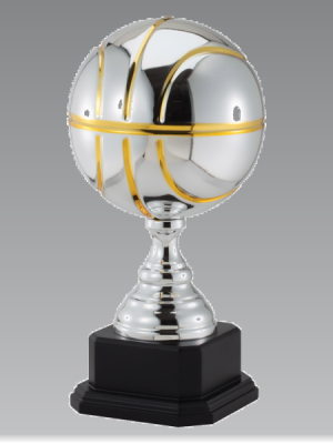 Chromed Basketball Trophy