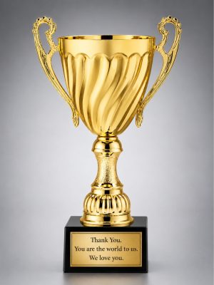 12" - 20" Gold Metal Cup