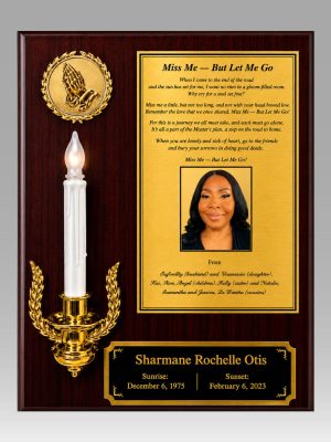 Funeral Plaque