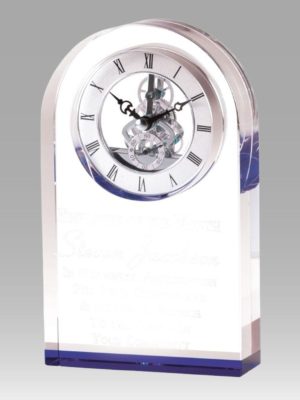 Purple Highlighted Crystal Clock