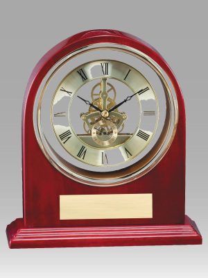 Special Arched Rosewood Mantle Clock