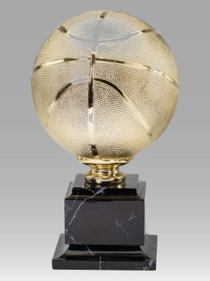 Official Size Bright Gold Basketball Award