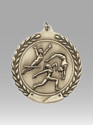1.75" Female Gymnastics Medal