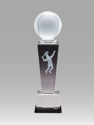 3D Crystal Male Tennis Player