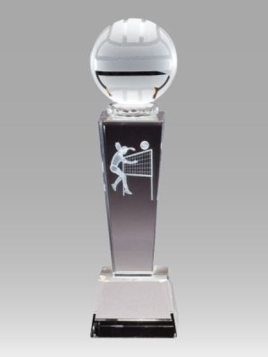 3D Crystal Female Volleyball Player