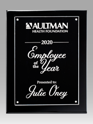 Floating Acrylic Ebony Plaque