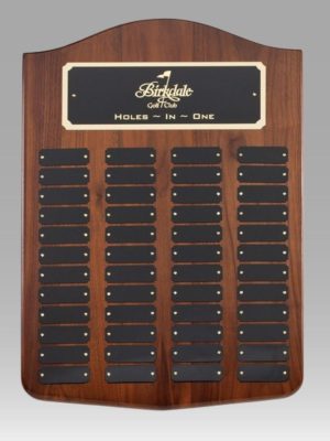 48 Plate Walnut Perpetual Plaque
