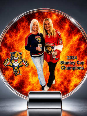 Full Color Crystal Elliptical Award