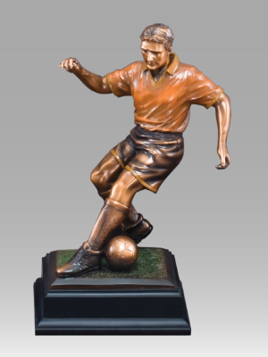 Large 14" Bronze Soccer Award