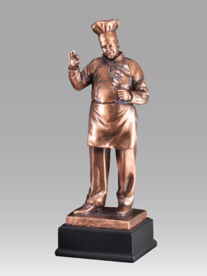Large 16" Bronze Chef Award