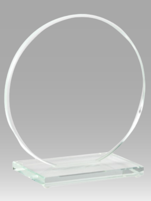 Clear Round Glass Award
