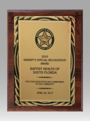 Full Color Sublimated Swirl Plaque