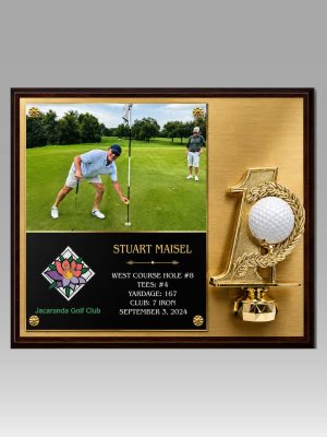 Golf Hole in 1 Plaque