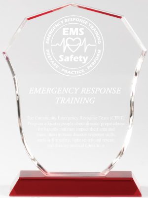 Fireman Crystal Award