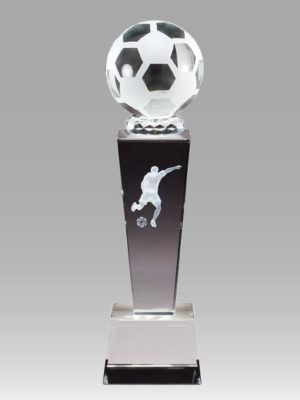 3D Crystal Male Soccer Tower