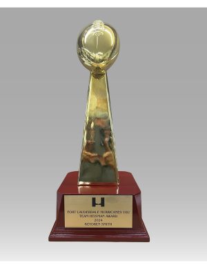 Gold Lombardi Style Deluxe Football Trophy