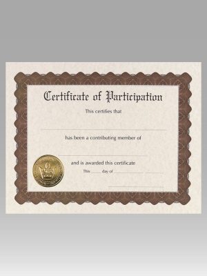Certificate of Participation