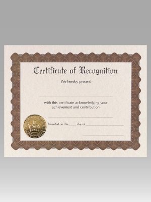 Certificate of Recognition